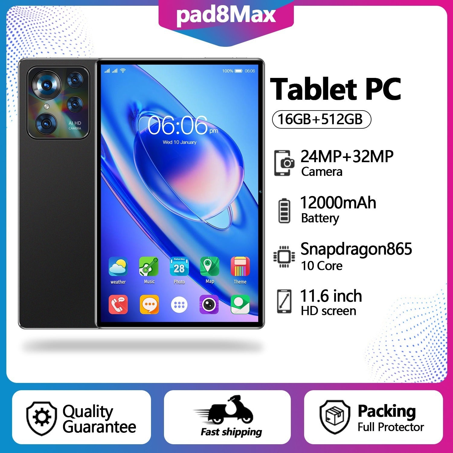 Tablette PC 10 pouces Smart Call Google Edition
